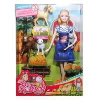 Opakowanie Lalka farmerka ze zwierzętami