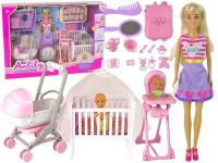 Opakowanie Lalka mama z dzieckiem + akcesoria