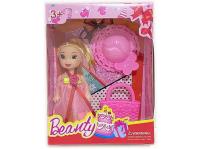 Opakowanie Lalka mini 7cm z kapeluszem i torebką