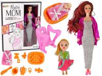 Lalka w ciąży długie włosy, akcesoria. Wydawca: Leantoys. SmakLiter.pl Opakowanie Lalka w ciąży długie włosy, akcesoria