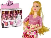 Opakowanie Lalka w ciąży różowa sukienka w kwiaty