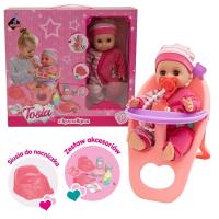 Lalka z krzesełkiem do karmienia. Wydawca: Askato. SmakLiter.pl Opakowanie Lalka z krzesełkiem do karmienia