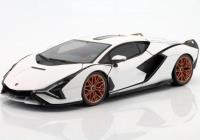 Opakowanie Lamborghini Sian FKP 37 white 1:18 BBURAGO