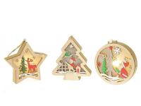 Opakowanie Lampka ledowa z motywem świątecznym MIX