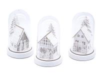 Opakowanie Lampka ledowa z motywem świątecznym szklana MIX