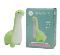 Lampka nocna LED dinozaur. Wydawca: Mary's. SmakLiter.pl Opakowanie Lampka nocna LED dinozaur