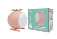 Lampka nocna LED helikopter różowy. Wydawca: Mary's. SmakLiter.pl Opakowanie Lampka nocna LED helikopter różowy