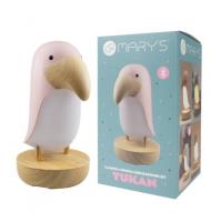 Lampka nocna LED i bluetooth speaker tukan różowy. Wydawca: Mary's. SmakLiter.pl Opakowanie Lampka nocna LED i bluetooth speaker tukan różowy