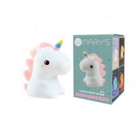 Lampka nocna LED RGB jednorożec. Wydawca: Mary's. SmakLiter.pl Opakowanie Lampka nocna LED RGB jednorożec