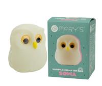Lampka nocna LED sowa. Wydawca: Mary's. SmakLiter.pl Opakowanie Lampka nocna LED sowa