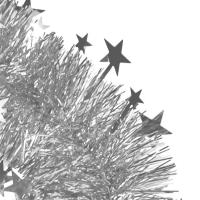 Opakowanie Łańcuch dekoracyjny gwiazdki srebrny 200cm