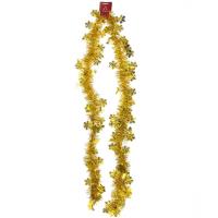 Opakowanie Łańcuch dekoracyjny - śnieżynki złoty