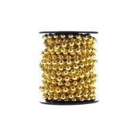 Opakowanie Łańcuch z koralami na szpuli złoty 6m