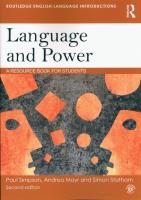 Language and Power. Autor: Simpson. SmakLiter.pl Okładka książki Language and Power