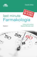 Last minute. Farmakologia. Autor: D. Mirowska-Guzel. SmakLiter.pl Okładka książki Last minute. Farmakologia