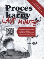 Last Minute. Proces karny. Autor: Bogusław Gąszcz. SmakLiter.pl Okładka książki Last Minute. Proces karny