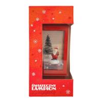 Opakowanie Latarnia led z pozytywką czerwona