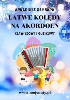 Okładka książki Łatwe kolędy na akordeon klawiszowy i guzikowy