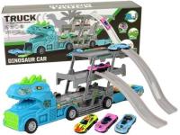 Opakowanie Laweta dinozaur rozkładana z wyrzutnią 3 autka