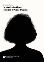 Le neofantastique feminin d'Anne Duguel. Autor: Agnieszka Loska. SmakLiter.pl Okładka książki Le neofantastique feminin d'Anne Duguel