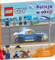 Okładka książki Lego city Policja w akcji Książka z ruchomymi elementami PPS-6004