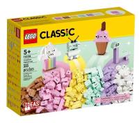 Lego CLASSIC 11028 Kreatywna zabawa pastelowymi kolorami. Wydawca: LEGO(R). SmakLiter.pl Opakowanie Lego CLASSIC 11028 Kreatywna zabawa pastelowymi kolorami