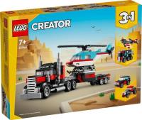 Lego CREATOR 31146 Ciężarówka z platformą i helikopterem. Wydawca: LEGO(R). SmakLiter.pl Opakowanie Lego CREATOR 31146 Ciężarówka z platformą i helikopterem