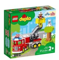Lego DUPLO 10969 Wóz strażacki. Autor: Duplo. SmakLiter.pl Okładka książki Lego DUPLO 10969 Wóz strażacki