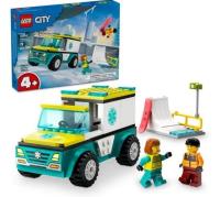 Opakowanie LEGO(R) CITY 60403 (8szt) Karetka i snowboardzista