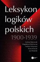Leksykon logików polskich 1900-1939. Autor: Opracowanie zbiorowe. SmakLiter.pl Okładka książki Leksykon logików polskich 1900-1939