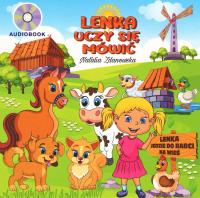 Okładka książki Lenka uczy się mówić Lenka jedzie do babci na wieś