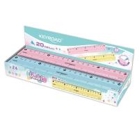 Opakowanie Linijka elastyczna pastelowa 20xm (24szt)