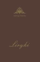 Okładka książki Liryki