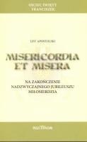 List apostolski Misericordia et Misera. Autor: Papież Franciszek. SmakLiter.pl Okładka książki List apostolski Misericordia et Misera