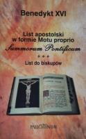 List apostolski w formie motu proprio Summorum.... Autor:  Benedykt XVI. SmakLiter.pl Okładka książki List apostolski w formie motu proprio Summorum...