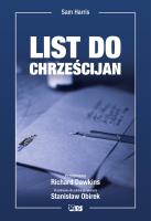 List do Chrześcijan. Autor: Sam Harris. SmakLiter.pl Okładka książki List do Chrześcijan