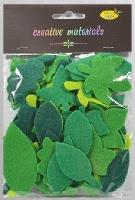 Opakowanie Listki z filcu tonacja zielona