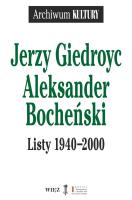 Listy 1940-2000. Autor: Giedroyc Jerzy, Bocheński Aleksander. SmakLiter.pl Okładka książki Listy 1940-2000