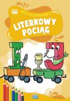 Literkowy pociąg kolorowanka 2 sztuki. Wydawca: Jako. SmakLiter.pl Opakowanie Literkowy pociąg kolorowanka 2 sztuki