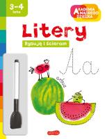 Litery. Akademia mądrego dziecka. Rysuję i ścieram. Autor: Opracowanie zbiorowe. SmakLiter.pl Okładka książki Litery. Akademia mądrego dziecka. Rysuję i ścieram