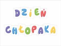 Opakowanie Litery dekoracyjne A4 - Dzień Chłopaka 10el