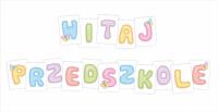 Opakowanie Litery dekoracyjne A4 - Witaj przedszkole 16el