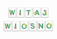 Opakowanie Litery dekoracyjne A4 - Witaj wiosno 11el
