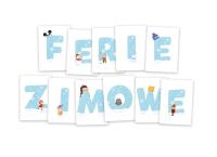 Opakowanie Litery dekoracyjne - Ferie 11el