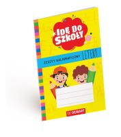 Okładka książki Litery. Zeszyt kaligraficzny. Idę do szkoły