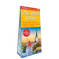 Litwa Łotwa Estonia laminowany map&guide (2w1: przewodnik i mapa). Autor: Jabłoński Piotr. SmakLiter.pl Okładka książki Litwa Łotwa Estonia laminowany map&guide (2w1: przewodnik i mapa)