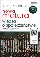 LO. Wiedza o społeczeństwie. Matura 2023. Repetytorium ZR. Autor: Derdziak Artur. SmakLiter.pl Okładka książki LO. Wiedza o społeczeństwie. Matura 2023. Repetytorium ZR