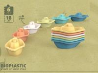 Łódeczki z bioplastiku 6el. Wydawca: Icom. SmakLiter.pl Opakowanie Łódeczki z bioplastiku 6el