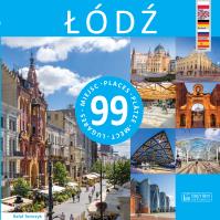 Łódź - 99 miejsc / 99 Places / 99 Platze / 99 mest/ 99 Lugares. Autor: Tomczyk Rafał. SmakLiter.pl Okładka książki Łódź - 99 miejsc / 99 Places / 99 Platze / 99 mest/ 99 Lugares
