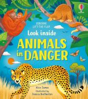 Look inside Animals in Danger. Autor: James Alice. SmakLiter.pl Okładka książki Look inside Animals in Danger